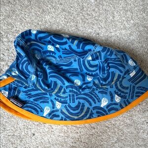 Patagonia Blue and Orange Reversible Bucket Hat- 2-5T